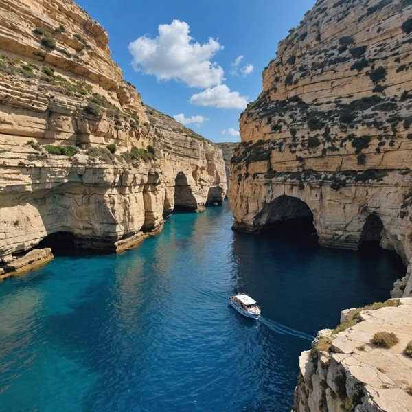 Comment planifier une croisière pour explorer les falaises et grottes marines de Malte?